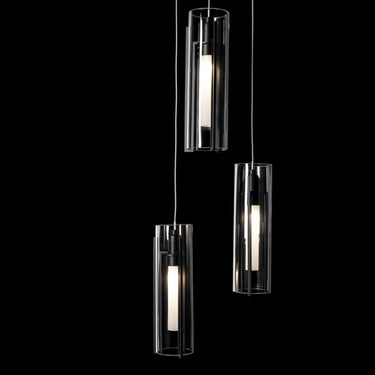 Hubbardton Forge Exos Glass 5-Light Pendant 10
