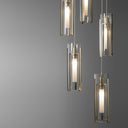 Hubbardton Forge Exos Glass 5-Light Pendant 11