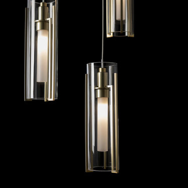 Hubbardton Forge Exos Glass 5-Light Pendant 12