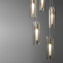 Hubbardton Forge Exos Glass 5-Light Pendant - Standard - 131124