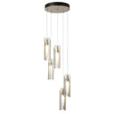 Hubbardton Forge Exos Glass 5-Light Pendant 2