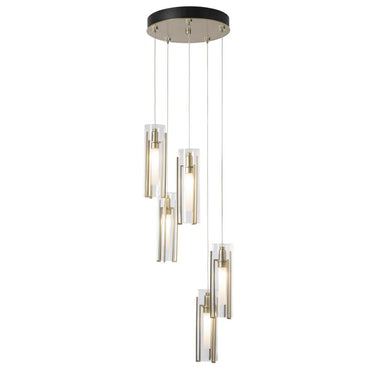 Hubbardton Forge Exos Glass 5-Light Pendant 2