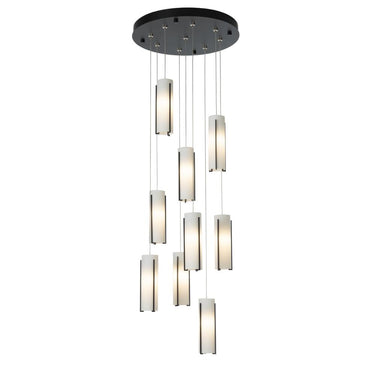 Hubbardton Forge Exos Glass 9-Light Pendant 2