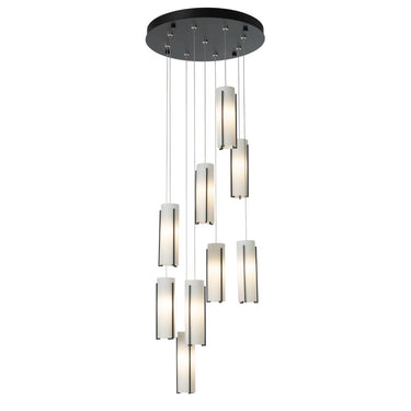Hubbardton Forge Exos Glass 9-Light Pendant 