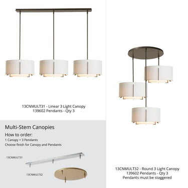 Hubbardton Forge Exos Small Double Shade Pendant 5