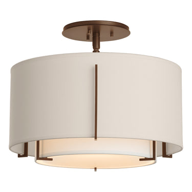 12-6501 Hubbardton Forge Small Double Exos Semi-Flush