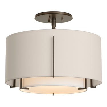 12-6501 Hubbardton Forge Small Double Exos Semi-Flush