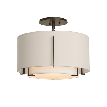 12-6501 Hubbardton Forge Small Double Exos Semi-Flush