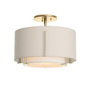 12-6501 Hubbardton Forge Small Double Exos Semi-Flush