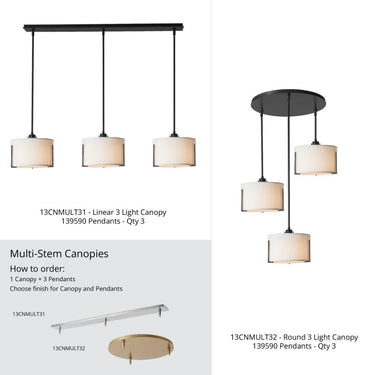 Hubbardton Forge Exos Small Single Shade Pendant 2