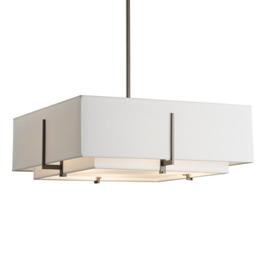 Hubbardton Forge Exos Square Double Shade Pendant 1