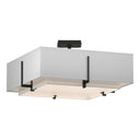126510 Hubbardton Forge Exos Square Four Light Semi-Flush Mount
