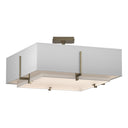 126510 Hubbardton Forge Exos Square Four Light Semi-Flush Mount