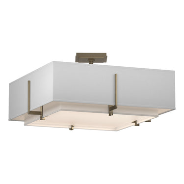 126510 Hubbardton Forge Exos Square Four Light Semi-Flush Mount