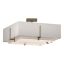 126510 Hubbardton Forge Exos Square Four Light Semi-Flush Mount