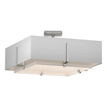 126510 Hubbardton Forge Exos Square Four Light Semi-Flush Mount
