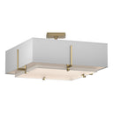 126510 Hubbardton Forge Exos Square Four Light Semi-Flush Mount