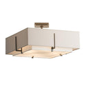 Hubbardton Forge Exos Square Double Shade Semi-Flush 