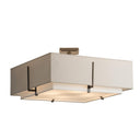 Hubbardton Forge Exos Square Large Double Shade Semi-Flush 
