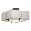 126507 Hubbardton Forge Exos Square Small Double Shade Semi-Flush