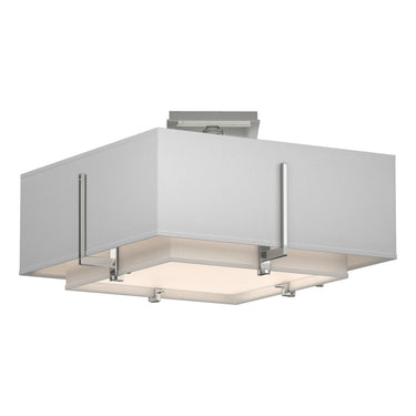 126507 Hubbardton Forge Exos Square Small Double Shade Semi-Flush