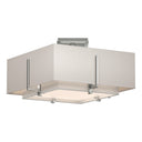 126507 Hubbardton Forge Exos Square Small Double Shade Semi-Flush