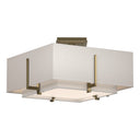 126507 Hubbardton Forge Exos Square Small Double Shade Semi-Flush