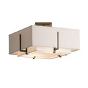 Hubbardton Forge Exos Square Small Double Shade Semi-Flush 