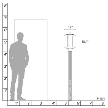 Hubbardton Forge Fairwinds Extra Large Outdoor Post Light 6