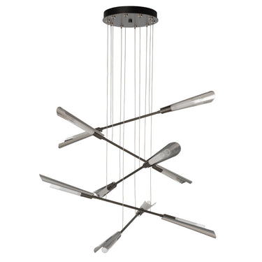Hubbardton Forge Flight 10-Light Small Pendant - Standard - 131410