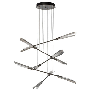 Hubbardton Forge Flight 10-Light Small Pendant 2