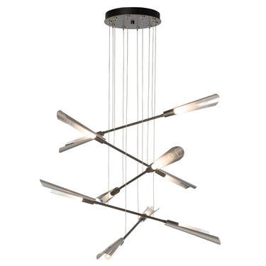 Hubbardton Forge Flight 10-Light Small Pendant - Standard - 131410