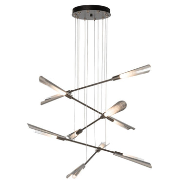 Hubbardton Forge Flight 10-Light Small Pendant 