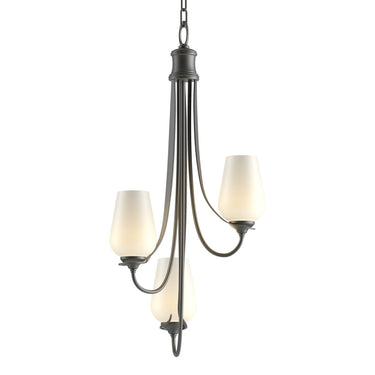 10-3033 Hubbardton Forge 3 Light Flora Chandelier