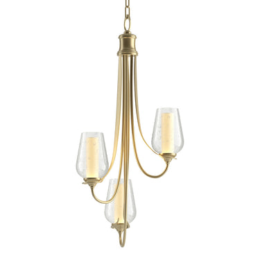 10-3033 Hubbardton Forge 3 Light Flora Chandelier
