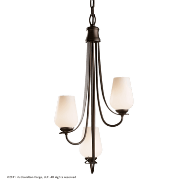 Hubbardton Forge Flora 3-Arm Chandelier 1