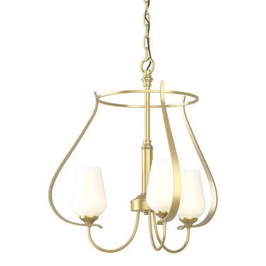 103047 Hubbardton Forge Flora Three Arm Chandelier
