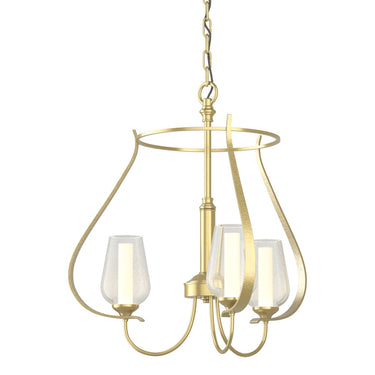 103047 Hubbardton Forge Flora Three Arm Chandelier