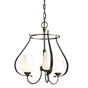 Hubbardton Forge Flora 3-Arm Chandelier 