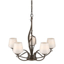 10-3040-236 Hubbardton Forge Flora 5 Arm Chandelier w/ Dome Glass