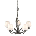 10-3040-236 Hubbardton Forge Flora 5 Arm Chandelier w/ Dome Glass