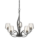 10-3040-236 Hubbardton Forge Flora 5 Arm Chandelier w/ Dome Glass