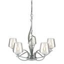 10-3040-236 Hubbardton Forge Flora 5 Arm Chandelier w/ Dome Glass