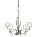 10-3040-236 Hubbardton Forge Flora 5 Arm Chandelier w/ Dome Glass