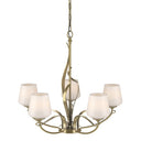 10-3040-236 Hubbardton Forge Flora 5 Arm Chandelier w/ Dome Glass