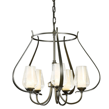 103045 Hubbardton Forge Flora 5 Arm Chandelier