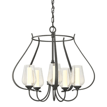 103045 Hubbardton Forge Flora 5 Arm Chandelier