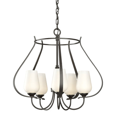 103045 Hubbardton Forge Flora 5 Arm Chandelier