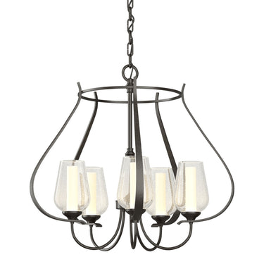 103045 Hubbardton Forge Flora 5 Arm Chandelier