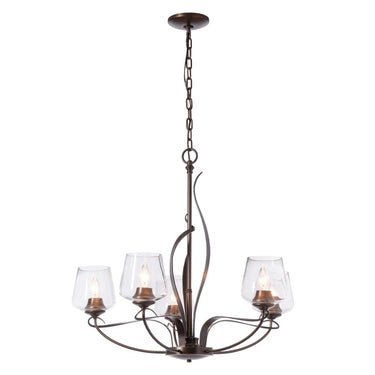 Hubbardton Forge Flora 5-Arm Chandelier 1